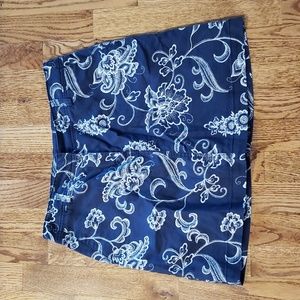 (2P) Karen Scott Petites Floral Print Skort Lightweight Outdoor Casual Everyday